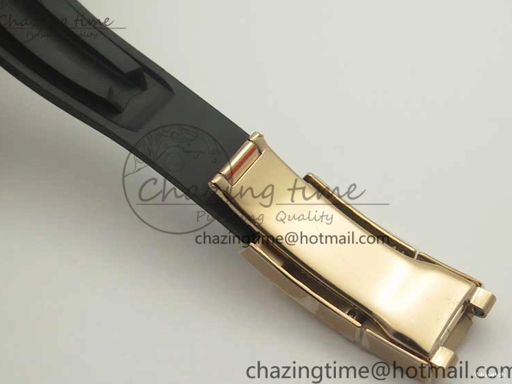 Best Dial ARF Clone Black Gold Rubber Rose On 1:1 Edition Super V2 Daytona 116515 Strap A4130 0225